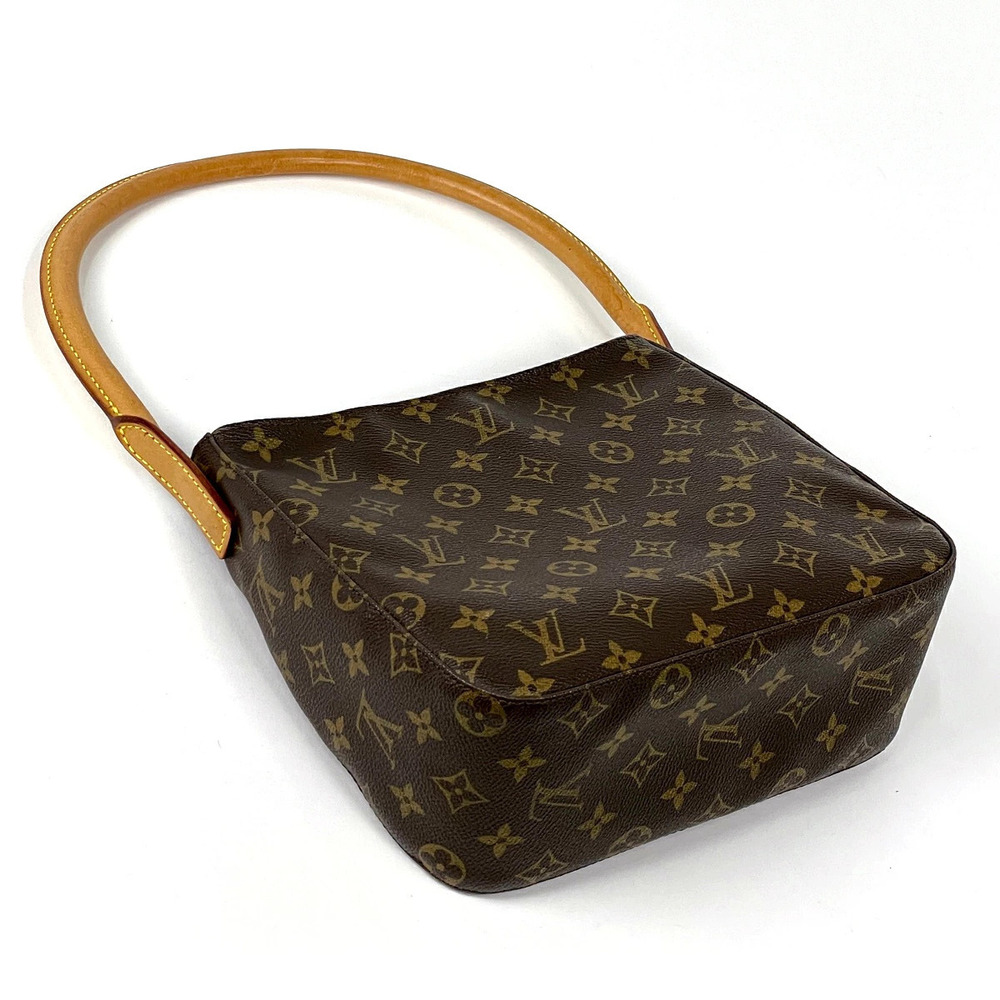 Louis Vuitton Looping Shoulder Monogram Brown Bag Brown